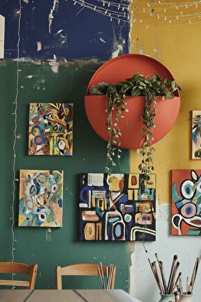 Aura Levitia Fiber Saksı - 30cm x 15cm Duvar Saksısı