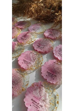 BİRGÜLCE Epoksi Magnet 10 Adet Söz-Nişan-Kına-Nikah-Mevlüt-Hac-Umre-Kabe-Doğum Günü Hediyelik