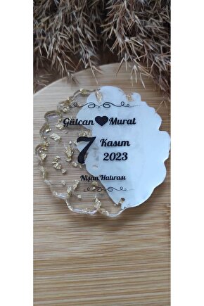 En Hayal Atölyem Epoksi Hediyelik Magnet 20li Özel Tasarım Nişan-nikah-kına-mevlüt-mezuniyet