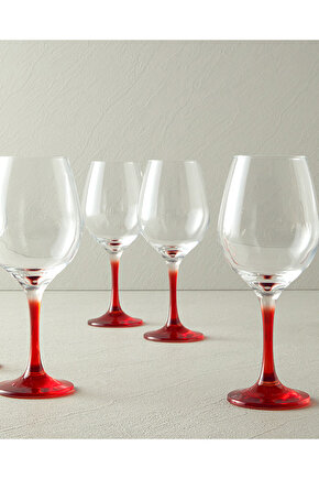 -Dear Deer 6lı Cam Kadeh Kırmızı