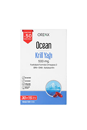 Krill Oil 500mg 30+15 Kapsül
