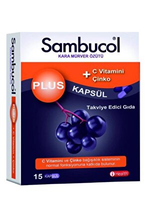 Sambucol Plus Kara Mürver Özütü 15 Kapsül