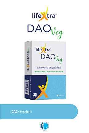 DAOVeg 30 Enterik Mini Tablet Vegan Diamin Oksidaz Enzimi