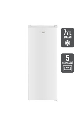 UED 5169 DTK 5 Çekmeceli 168 Litre Dikey Derin Dondurucu