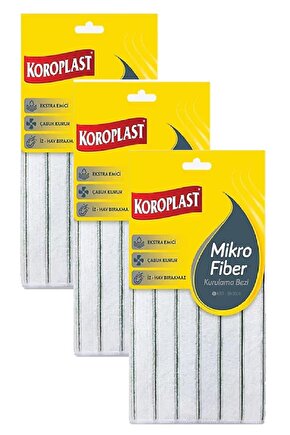 Mikrofiber Kurulama Bezi 30 x 30 Cm x 3 Adet