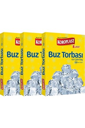 Buz Torbası 196 Küp Buz 3 Paket