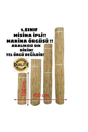 Kamış Çit Hasır Çit 1x4,5 Metre Eni 1 Metre Uzunluk 4,5 Metre