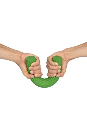 El Parmak Bilek Ve Kol Güçlendirme Barı Bilek Egzersizi Yeşil Renk Sert