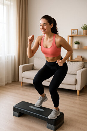 Step Tahtası - Iki Kademeli Step & Fitness & Egzersiz Aleti Fizik Tedavi Kondisyon