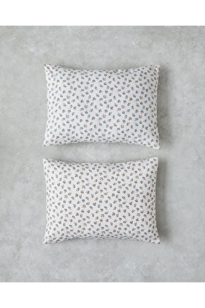 Crispy Dots Kolay Ütülenir 2li Yastık Kılıfı 50x70 cm Yeşil-Turuncu