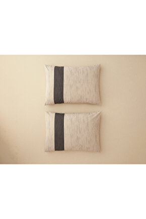 Geodesic Dijital Baskılı Soft Cotton 2li Yastık Kılıfı 50x70 Cm Antrasit - Yeşil