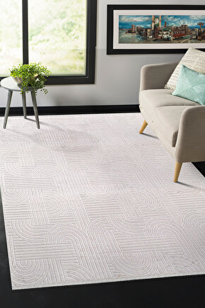 Bambu Saten Parlak Tüylü Yumuşak Kadife Halı Hav Tüy Vermez Taç Gri