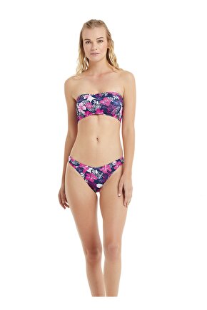 10181 Normal Kalıp Baskılıçok Renkli Kadın Bikini Alt