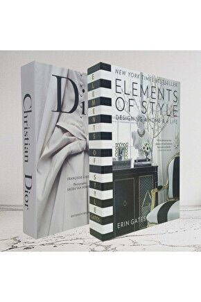 Dekoratif Kitap Görünümlü İçi Açılabilir Kutu 2 Adet