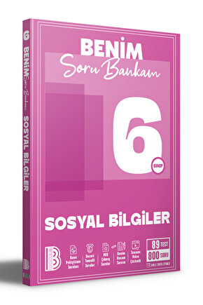 6. Sınıf Sosyal Bilgiler Soru Bankam Benim Hocam Yayınları