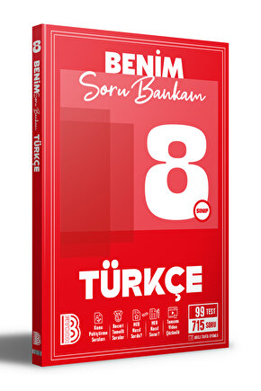8. Sınıf Türkçe Benim Soru Bankam  Kolektif  Benim Hocam Yayınları  9786255847119
