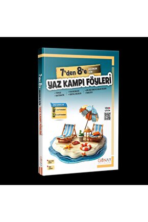 GÜNAY YAYINLARI 7’DEN 8’E GEÇENLER İÇİN YAZ KAMPI FÖYLERİ TÜM DERSLER