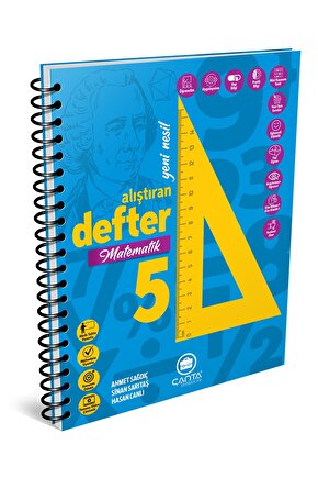 Çanta Yayınları 5 Sınıf Matematik Okula Yardımcı Alıştıran Defter Akıllı