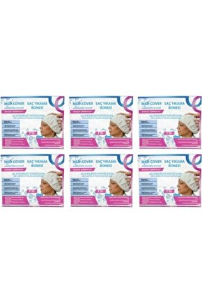 Med-cover Hasta Saç Bakımtemizlemeyıkama Bonesi (6 Adetpaket) Med-cover Hasta Saç Bakım