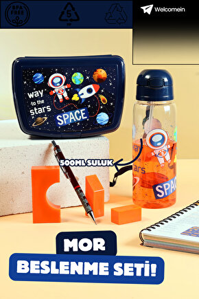 Çocuk Okul Beslenme Yemek Seti Saklama Kabı 500ml Suluklu Öğrenci Mataralı Sağlam BPA’sız