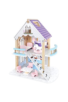 Muhteşem Merdivenli Ahşap Oyun Evi - Ahşap Tatil Evi - Merdiven Oyun Evi - Ahşap Ev - Ahşap Oyun Evi