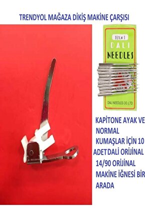 Zetina Janome Bindallı Beko Kapitone Ayağı Ve 14 Numara 10 Adet Dali Marka Orijinal Iğne