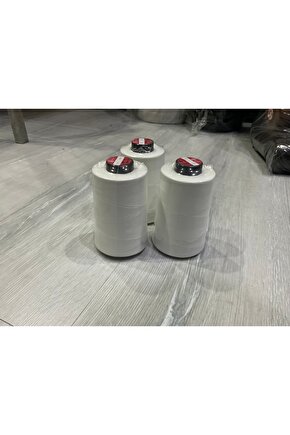 120 numara polyester dikiş ipi 5000 metre 3 adet beyaz 3 adet siyah gönderilmektedir