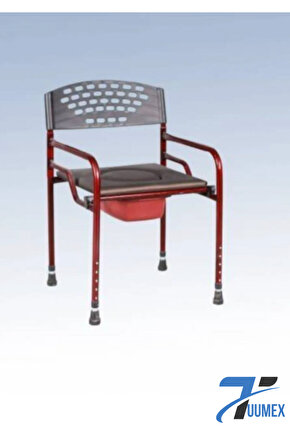 Deri Döşemeli Klozet Yükseltici Katlanabilir Tuvalet Yükseltici Sandalyesi