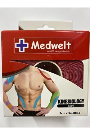 Ağrı Bantları Kinezyo Bant Kırmızı 5cm*5m