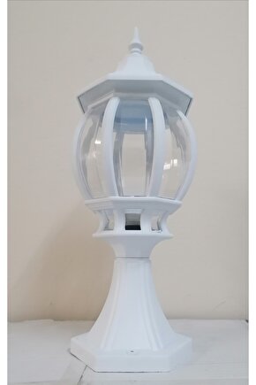 Sekizgen Dış Mekan Armatür Seti, Beyaz Kasa, Şık ve Dayanıklı Tasarım