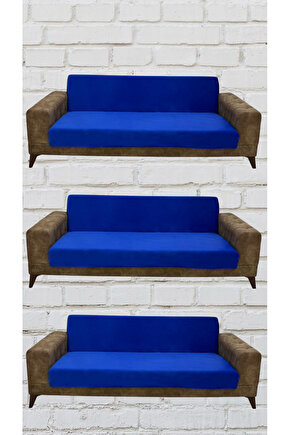 3+3+3 İtalyan Süet Kolsuz Koltuk Örtüsü ( RENK)