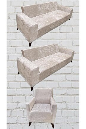 331 Parlak Kadife Giydirme Koltuk Örtüsü(NATÜREL)