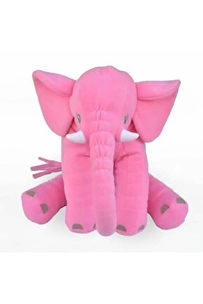 Lüks Jumbo Boy Uyku Arkadaşım Fil 65 Cm Fil Pembe 65 cm 1+ Yaş İngilizce Evet Evet
