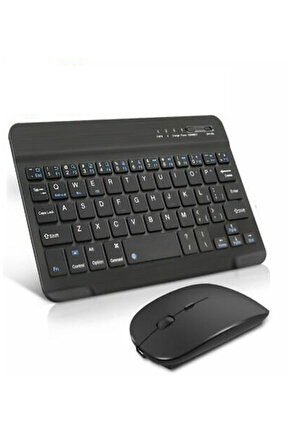 TaB A9+ Plus SX-210 11 Tablet İçin Uyumlu Slim Şarjlı Bluetooth Klavye ve Mouse Seti