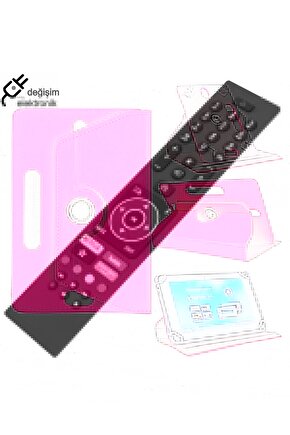 Lenovo TAB M8 HD TB-8505F 8 Uyumlu Üniversal Dönerli Standlı Tablet Kılıfı+Dokunmatik Kalem