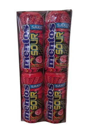 Sour Çilek Aromalı Şekersiz Ekşi Sakız 30 Gr * 12 Adet