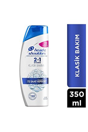 Head & Shoulders 350 ML. 2-1 Klasik Bakım Şampuanı 72 Saat Kepeksiz