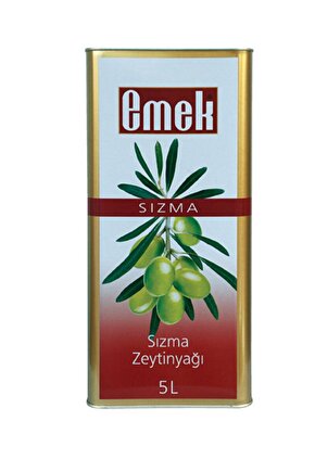 Zeytinyağı Sızma Naturel 5 Lt Teneke 1 Adet