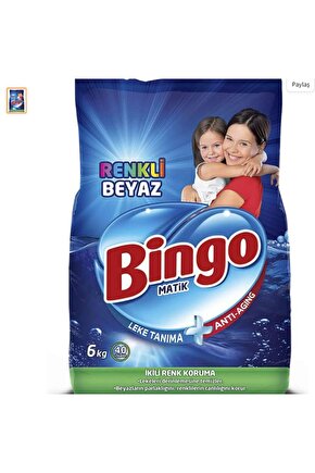 Matik 6kg Renkli-beyaz
