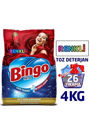 Matik Toz Çamaşır Deterjanı Renkli 4 Kg