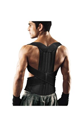 Dik Duruş Korsesi Postür Düzeltici Kamburluk Önleyici Çift Balenli Sırt Bel Destekli Kadın Erkek