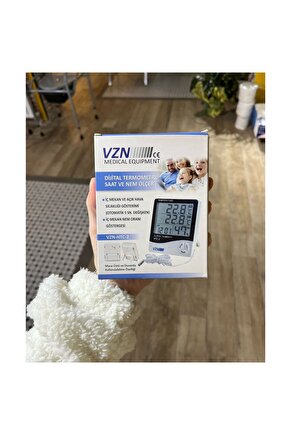 DİJİTAL TERMOMETRE SAAT VE NEM ÖLÇER