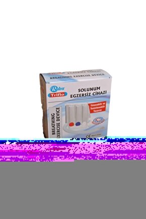 Rabır - Triflo Solunum Egzersiz Cihazı- 3 Tane Üfleme Topu Nefes Egzersizi - Çift Yönlü -kutusuz