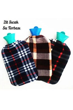 33x19 Cm 2 Lt Polar Kılıflı Termofor Sıcak Su Torbası Karın Ağrısı Bel Ayak Isıtıcı 1 ADET