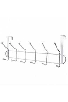 Krom Kapı Arkası Askısı 12 Kancalı Paslanmaz Çelik Amerikan Kapı Arkası Askısı Ömür Boyu Garantili