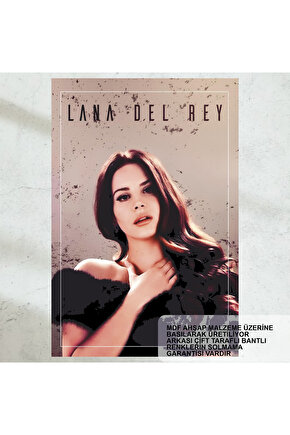 Lana Del Rey renkli ev dekorasyon tablo retro ahşap poster