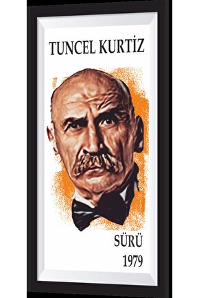 Tuncel Kurtiz Ramiz Dayı Yeşilçam Çerçeve Görünümlü Retro Ahşap Poster