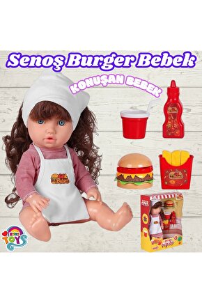 Senoş Burger Yiyor - Türkçe Konuşan Senoş Et Bebek - Konuşan Bebek - Senoş Bebek - Burger Et Bebek -