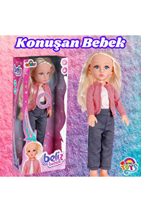 Beliz Bebek - Türkçe Konuşan Beliz Bebek - Konuşan Bebek - Fonsiyonlu Bebek - Pembe