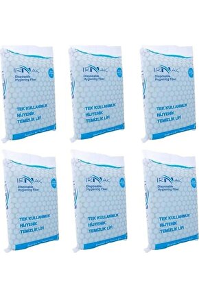 Şampuanlı Hasta Vücut Yıkama Lifi 6 Paket 120adet